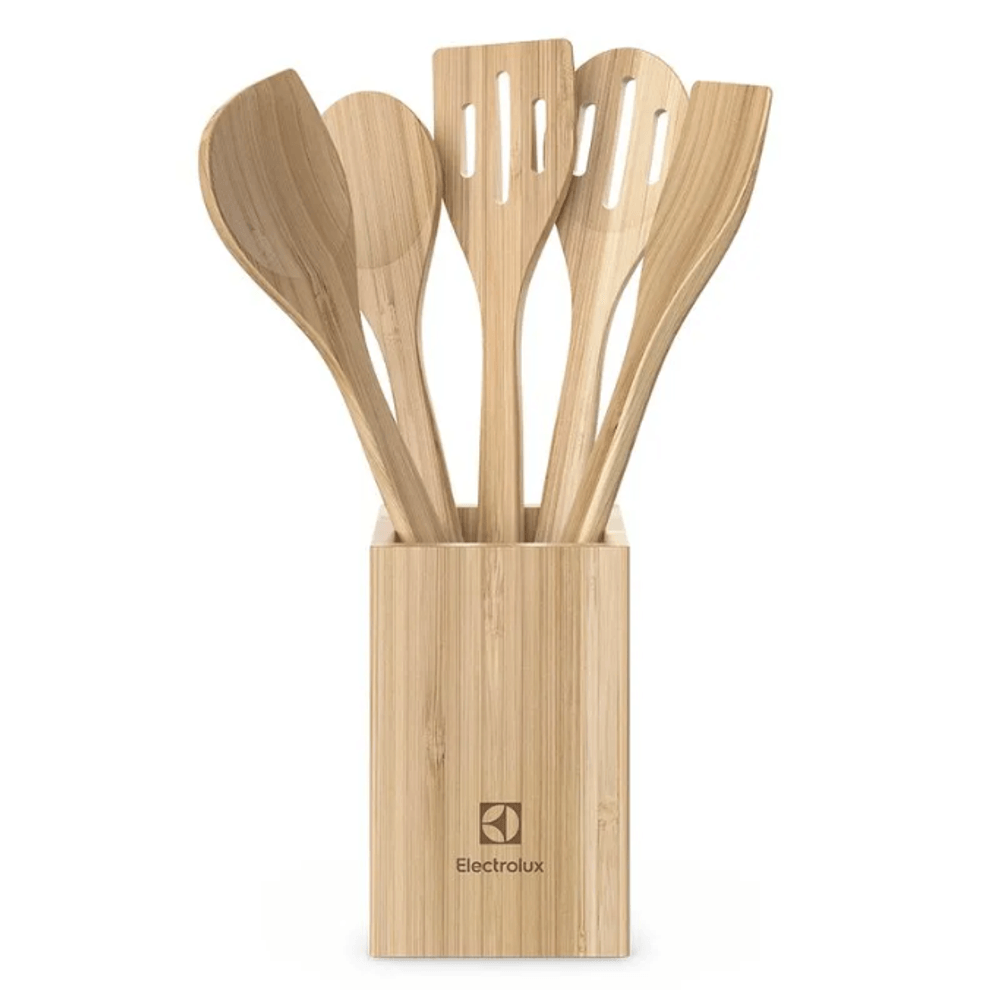 Conjunto de Utensílios de Bambu de 06 Peças - Electrolux Conjunto de Utensílios de Bambu de 06 Peças - Electrolux