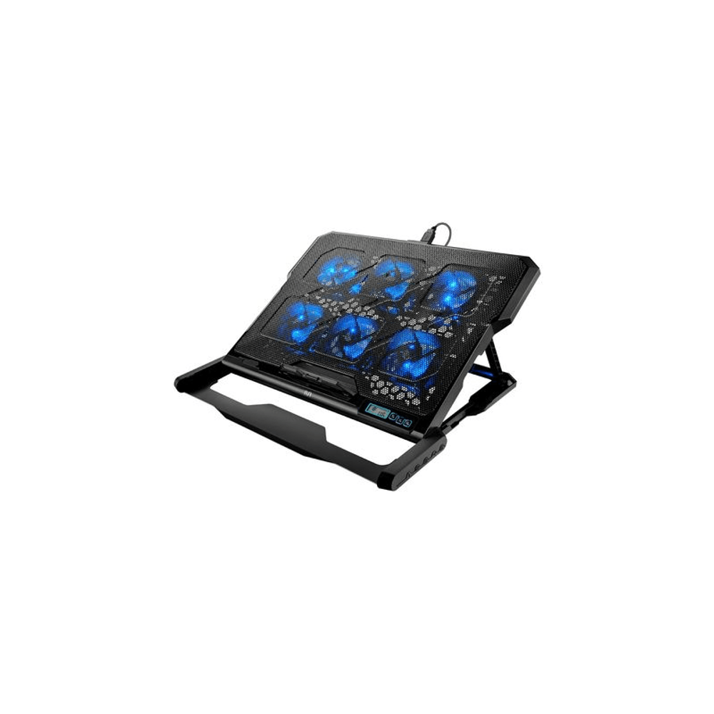 Base Multilaser para Notebook Com 6 Cooler Led Azul Hexa Cooler AC282