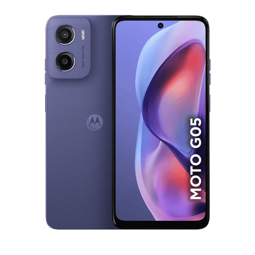 Smartphone Moto G05 4G Android 15 128GB Cam 50MP Cam Front 8MP Octa-Core Helio G81 Tela 6.7