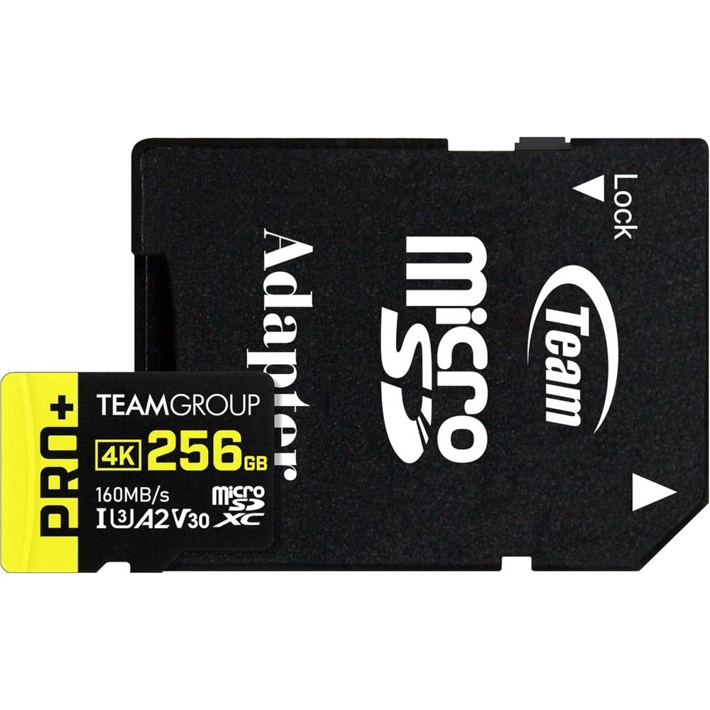 Cartão de Memória Team Group Micro SDXC Gaming 256GB Pro+ UHS-I U3 A2 V30
