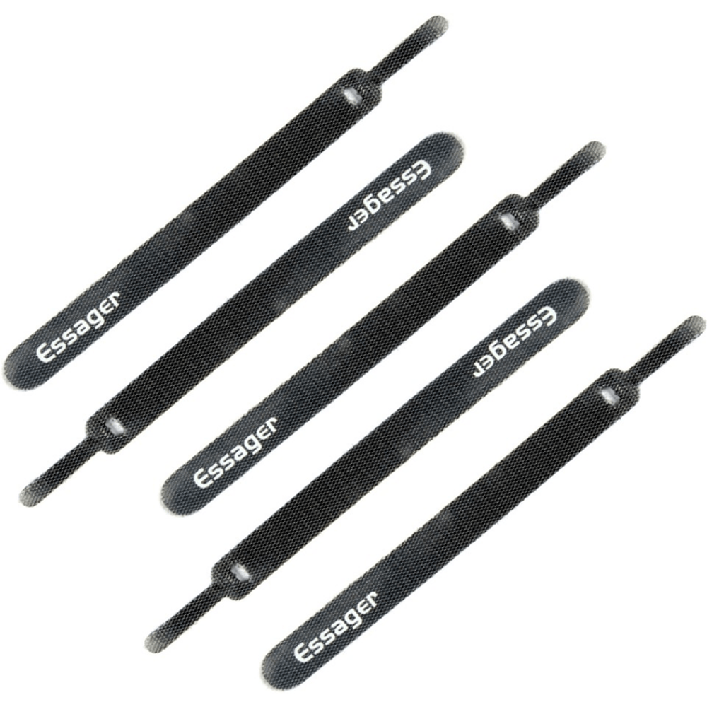 Organizador de Cabos Essager 10 Unidades EXD-KBB01 Preto Organizador de Cabos Essager 10 Unidades EXD-KBB01 Preto