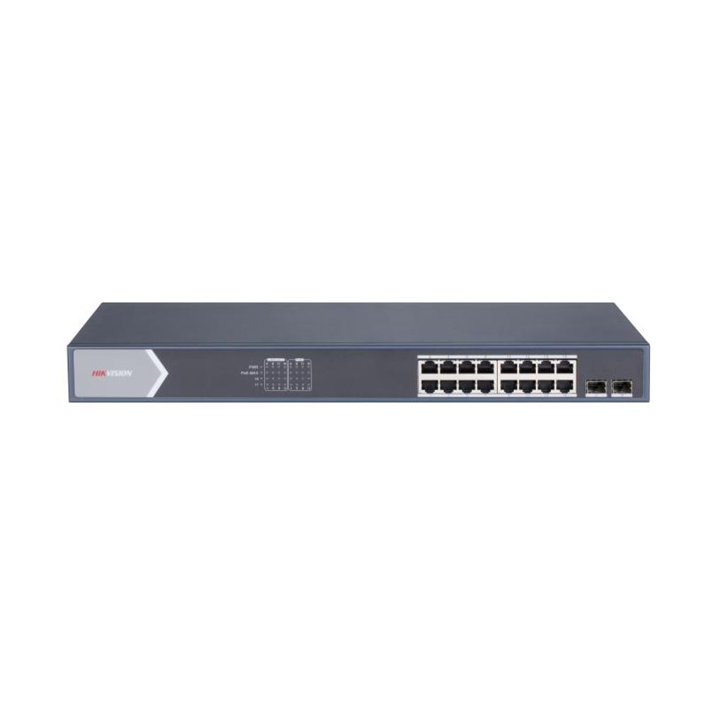 Switch 16 Portas 10/100/1000 Mbps POE Gigabit DS-3E0518P-E/M - Hikvision Switch 16 Portas 10/100/1000 Mbps POE Gigabit DS-3E0518P-E/M - Hikvision