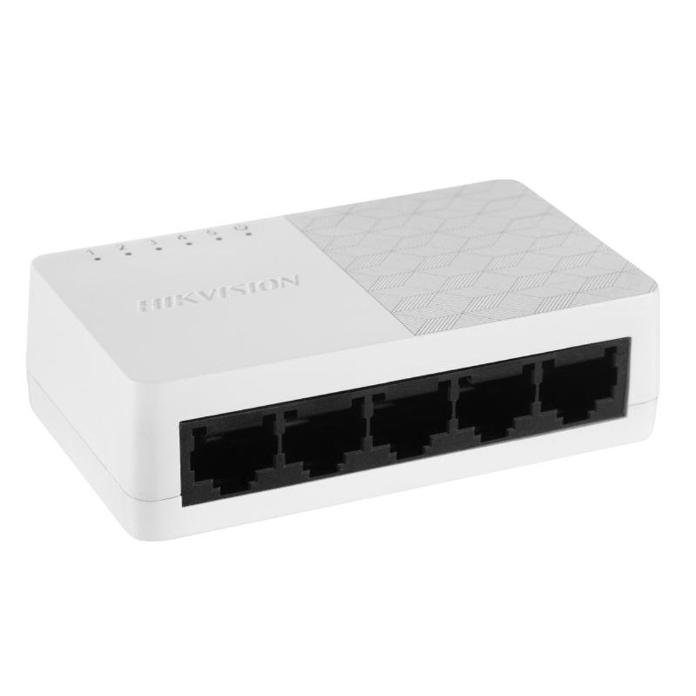 Switch 5 Portas 10/100/1000 Mbps DS-3E0505D-O Branco - Hikvision