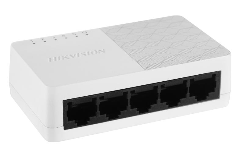 Switch 5 Portas Hikvision 10/100/1000 Mbps DS-3E0505D-O Branco