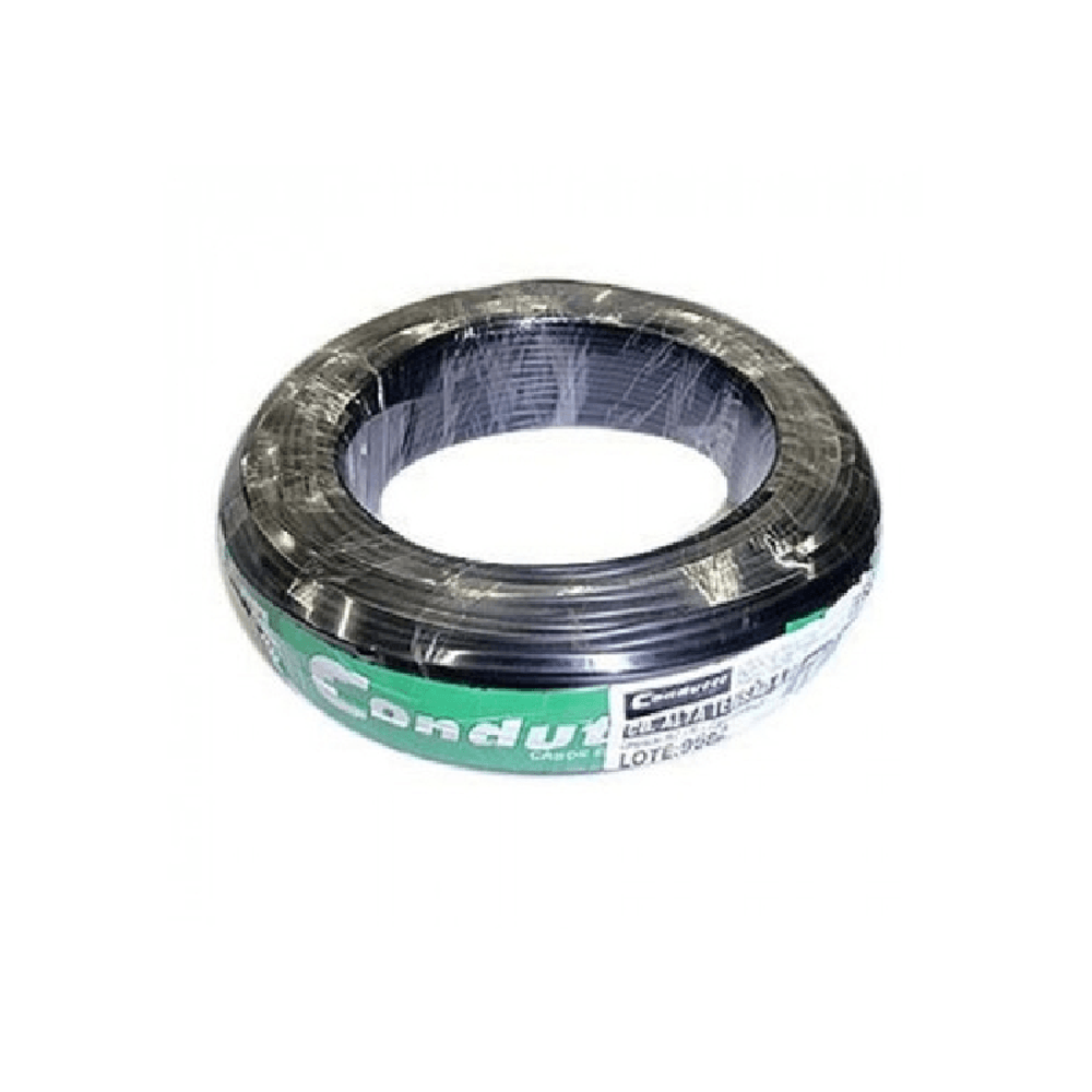 Cabo para Cerca Elétrica de Alta Tensão 5mm 22 AWG 100M Preto - Condutti