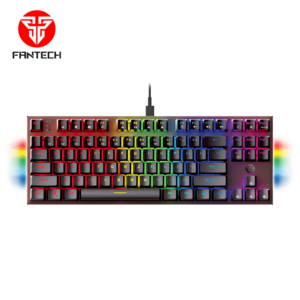 Teclado Gamer Mecânico USB-C MK856 80% RGB Preto - Fantech