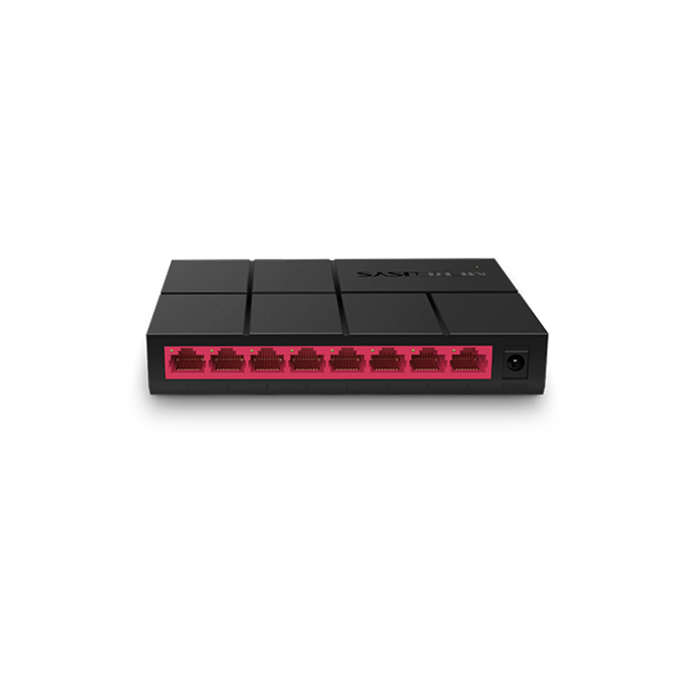 Switch Mercusys 8 Portas 10/100/1000 Mbps Gigabit MS108G Preto Switch Mercusys 8 Portas 10/100/1000 Mbps Gigabit MS108G Preto