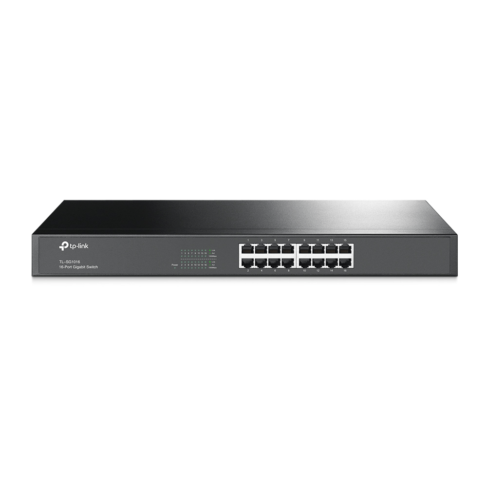 Switch TP-Link 16 Portas 10/100/1000 Mbps Gigabit Metal Rack TL-SG1016 Switch TP-Link 16 Portas 10/100/1000 Mbps Gigabit Metal Rack TL-SG1016