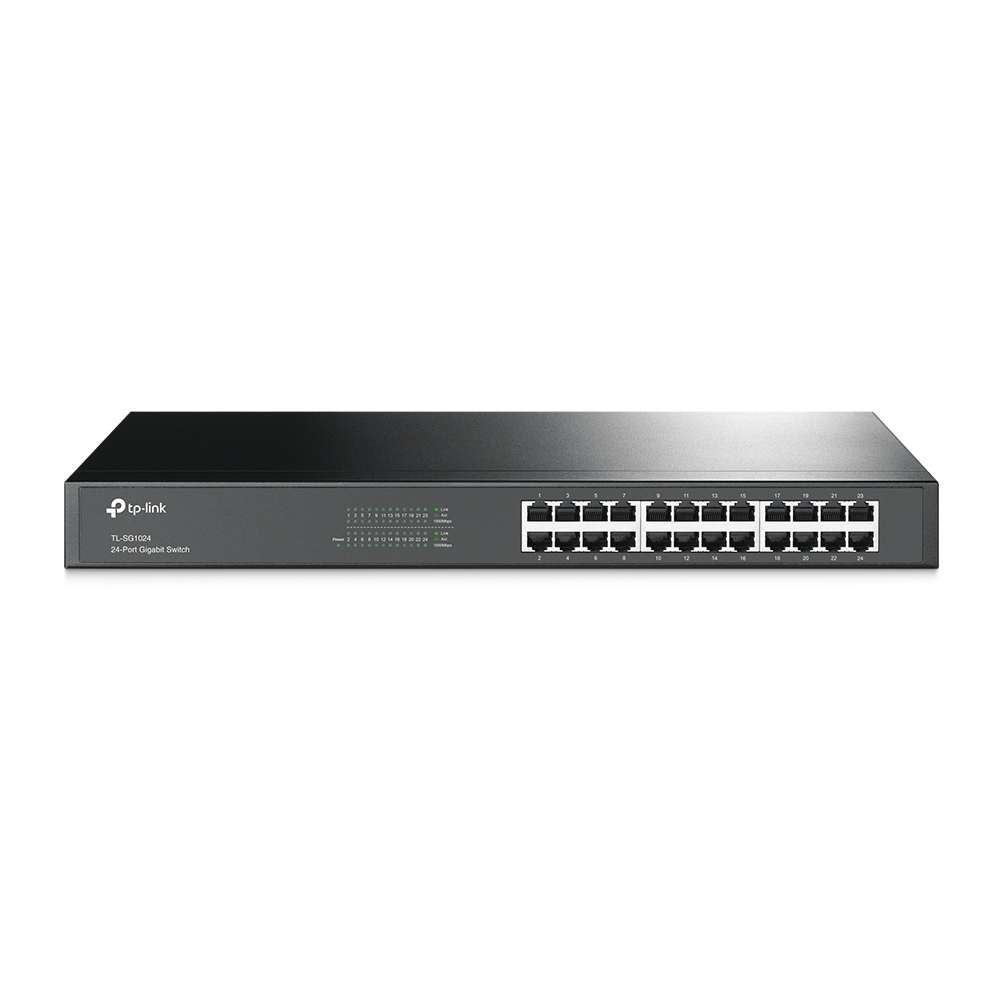 Switch 24 Portas 10/100/1000 Mbps Gigabit Metal Rack TL-SG1024 - TP-Link