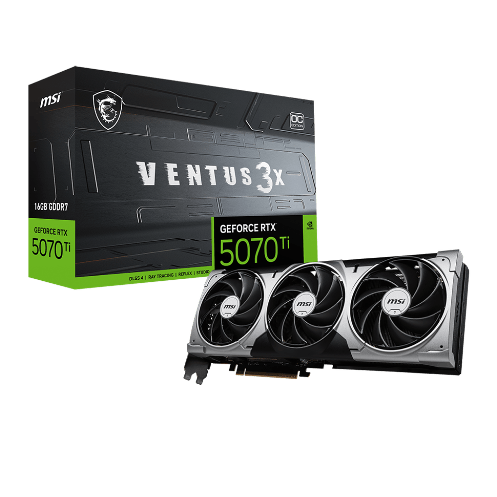 Placa de Vídeo MSI GeForce RTX5070 TI 16GB GDDR7 VENTUS 3X 16G OC