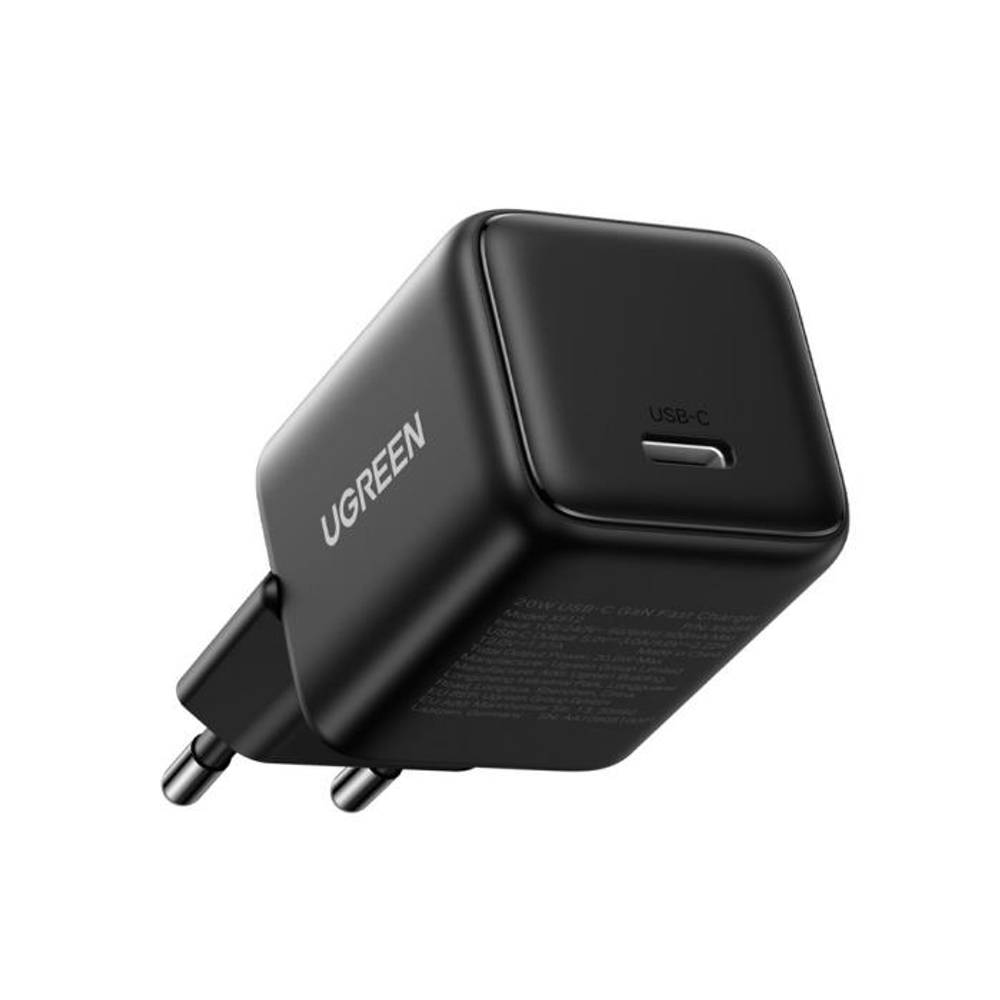 Carregador de Viagem Ugreen Rápido 20W USB-C X512 Preto Carregador de Viagem Ugreen Rápido 20W USB-C X512 Preto