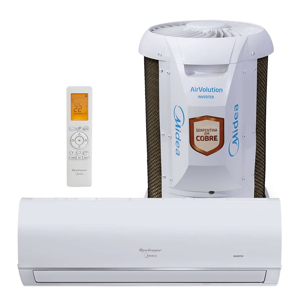 Ar-Condicionado Split Inverter 12.000 BTUs Frio Classe A com Wi-Fi Airvolution Connect - Midea