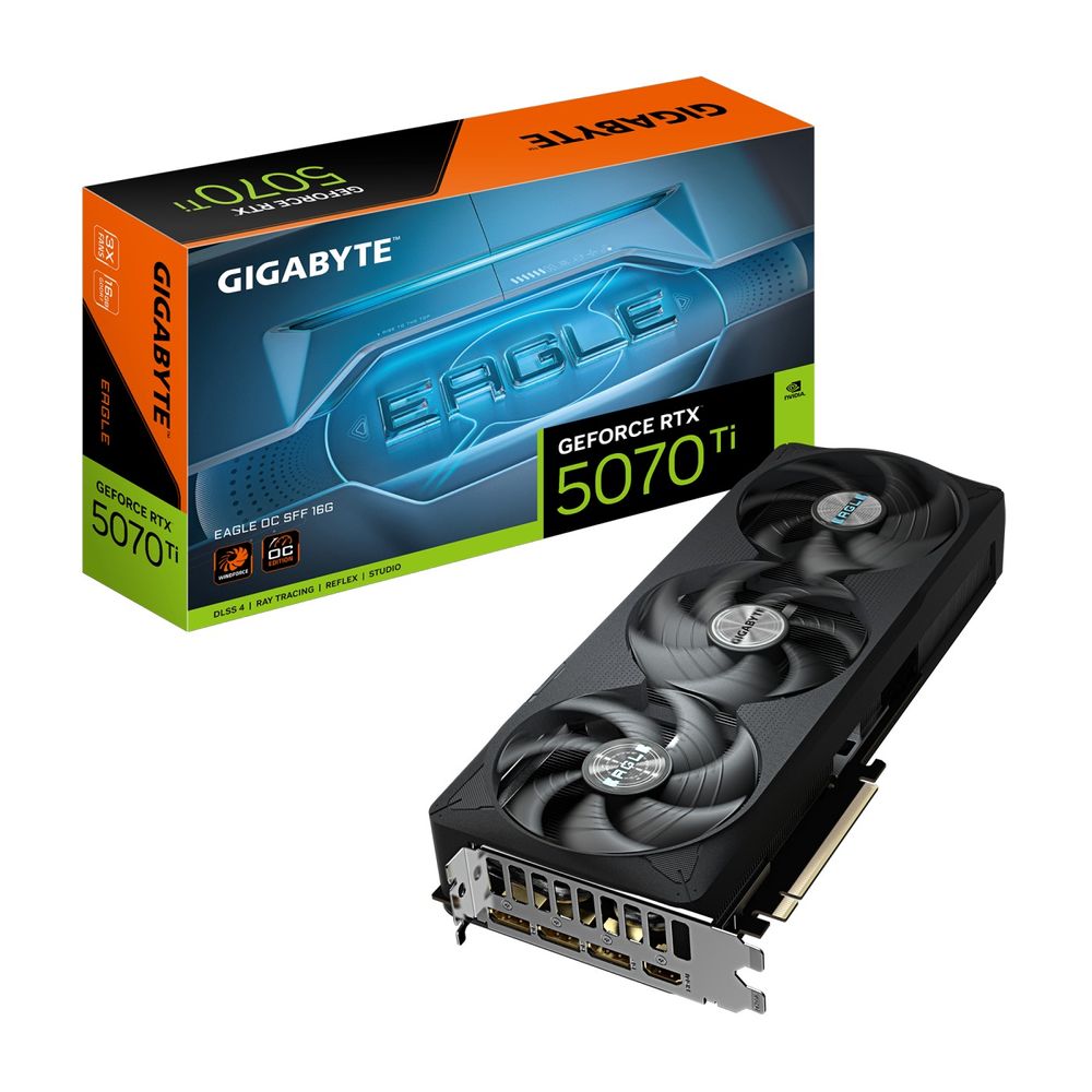Placa de Vídeo Gigabyte GeForce RTX5070 Ti Eagle16GB GDDR7 16G OC SFF