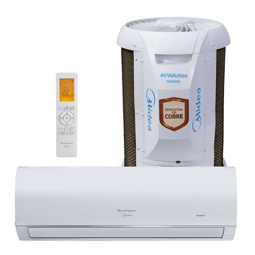 Ar-Condicionado Split Inverter 9.000 BTUs Frio Classe A com Wi-Fi Airvolution Connect - Midea