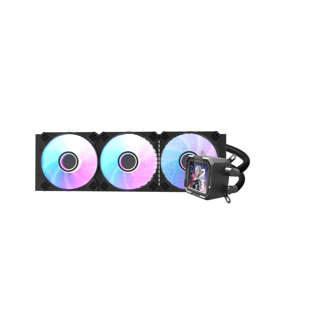 Cooler para Processador Hydro 360mm ARGB Water Cooler Wave DV-360S Preto - Darkflash