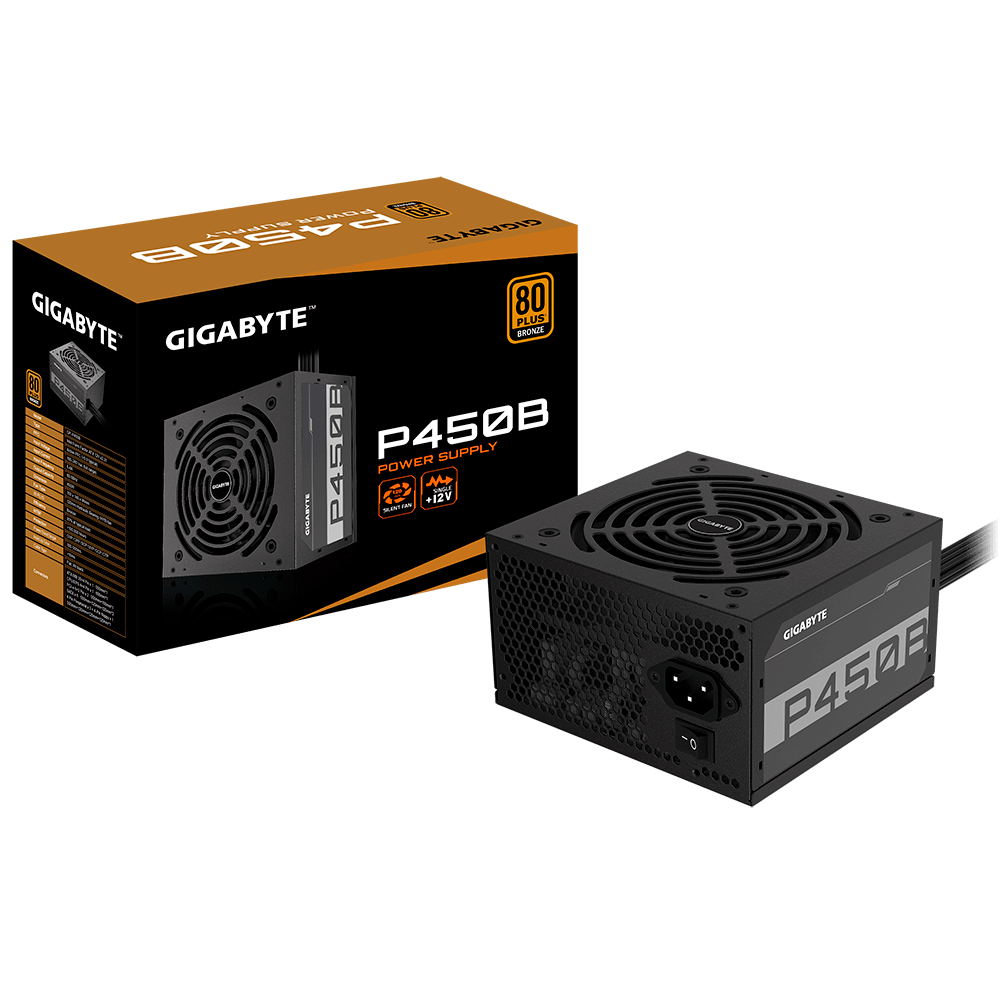 Fonte ATX 450W 80 Plus Bronze GP-P450B/BK - Gigabyte