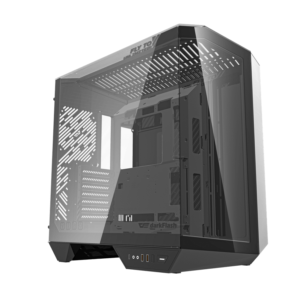 Gabinete Gamer DY470 ATX Lateral em Vidro Temperado DY470 Preto - Darkflash
