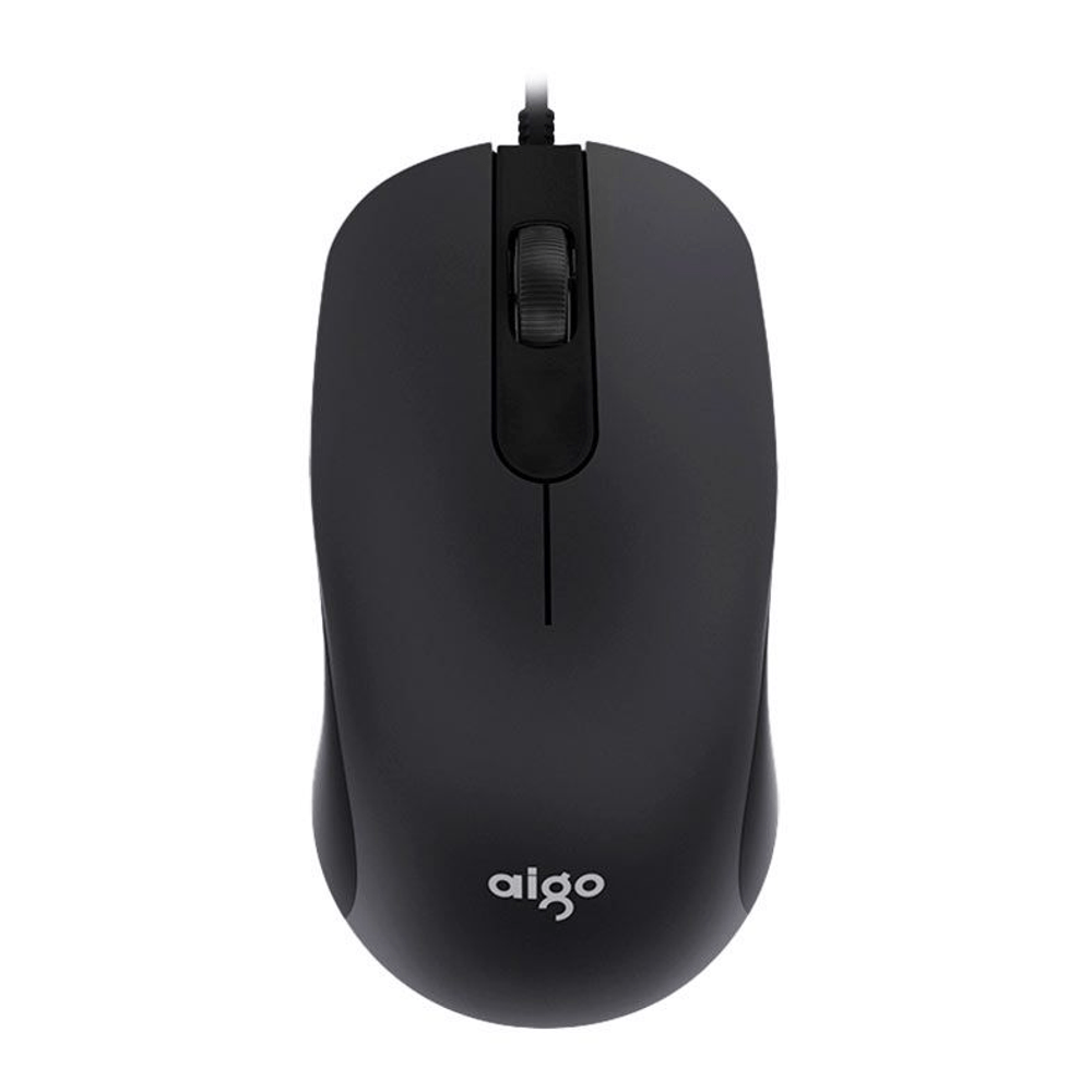 Mouse Aigo Óptico USB Q21 3D Preto Mouse Aigo Óptico USB Q21 3D Preto