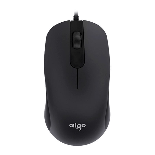 Mouse Aigo Óptico USB Q21 3D Preto