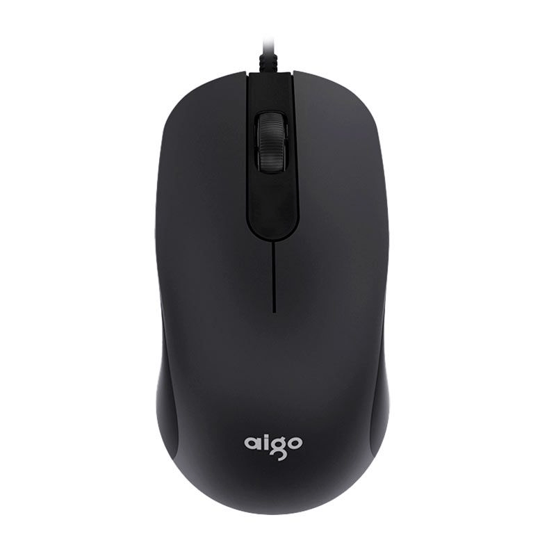 Mouse Aigo Óptico USB Q21 3D Preto