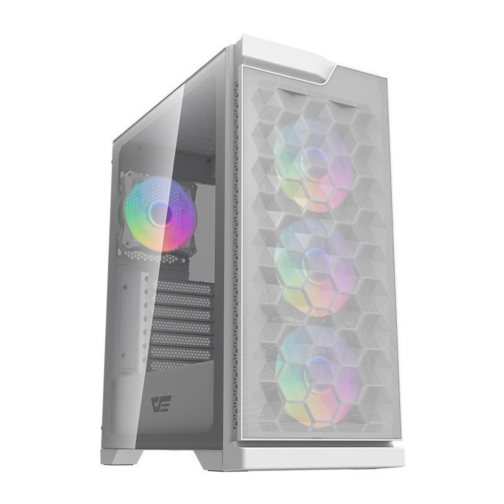 Gabinete Gamer Darkflash DK361 M-ATX Lateral em Vidro Temperado DK361 Branco