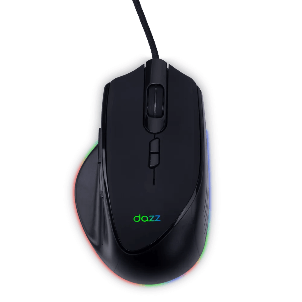 Mouse Dazz USB Colossus 12.000DPI 8 Botões RGB Preto Mouse Dazz USB Colossus 12.000DPI 8 Botões RGB Preto