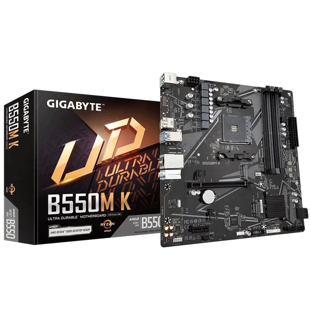 Placa Mãe Gigabyte Micro ATX AMD AM4 DDR4 B550M K
