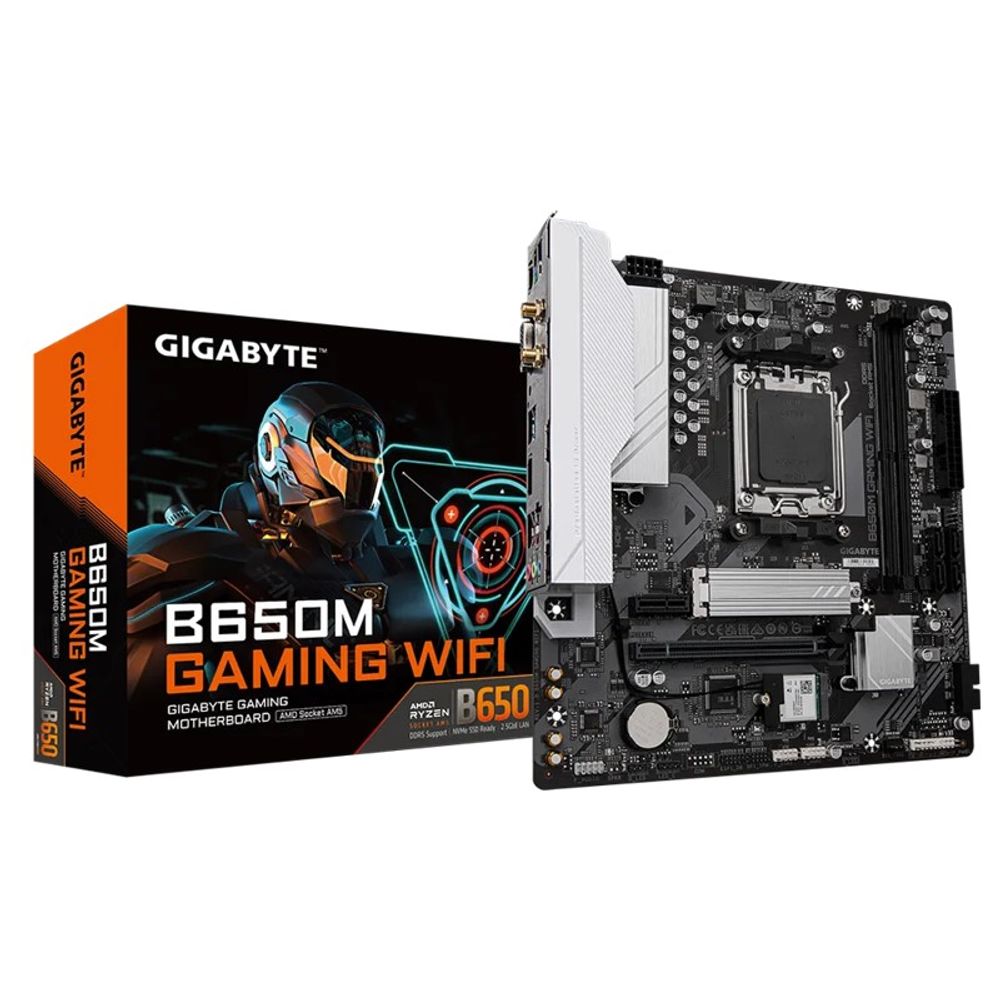 Placa Mãe Gigabyte Micro ATX AMD AM5 DDR5 B650M Gaming WIFI