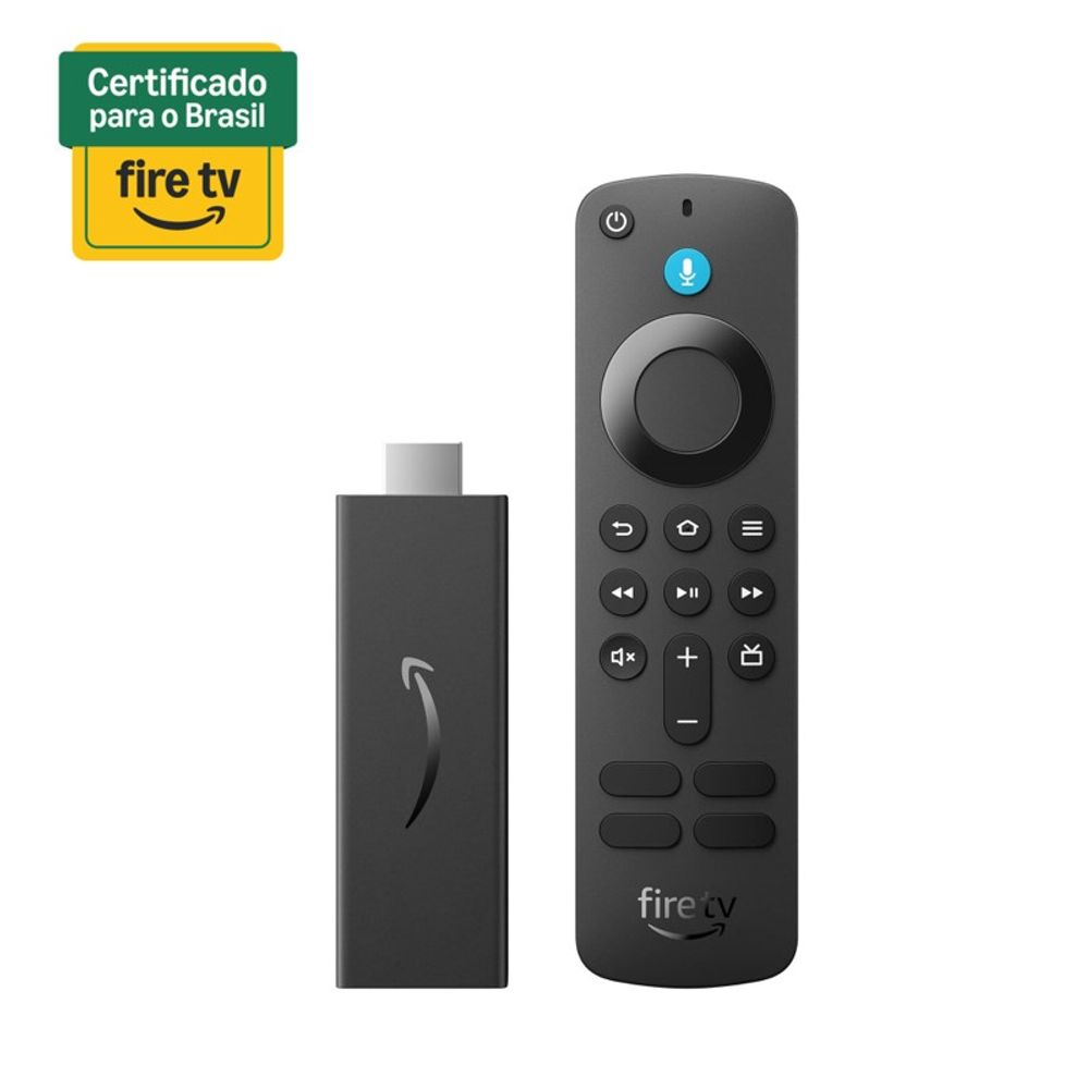Media Player Amazon Fire TV Stick HD com Controle Remoto por Comando de Voz Alexa B0CQMT33WX