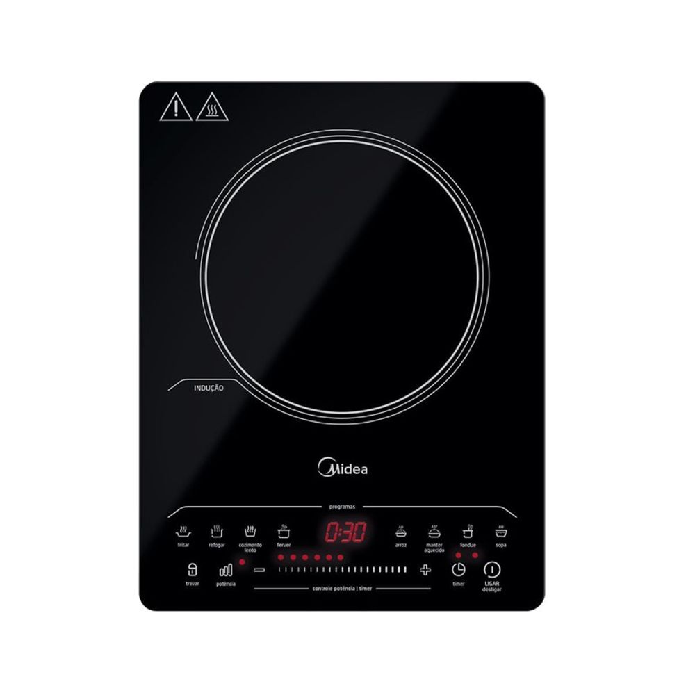 Cooktop Midea 1 Boca de Indução Portátil CYAD11 127V Preto