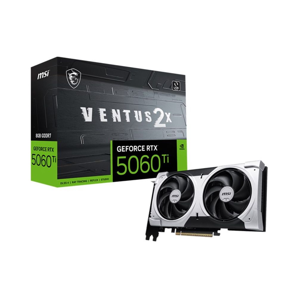 PRÉ-VENDA: Placa de Vídeo MSI GeForce RTX 5060 8GB GDDR7 RTX 5060 8G Ti 8G VENTUS 2X PLUS