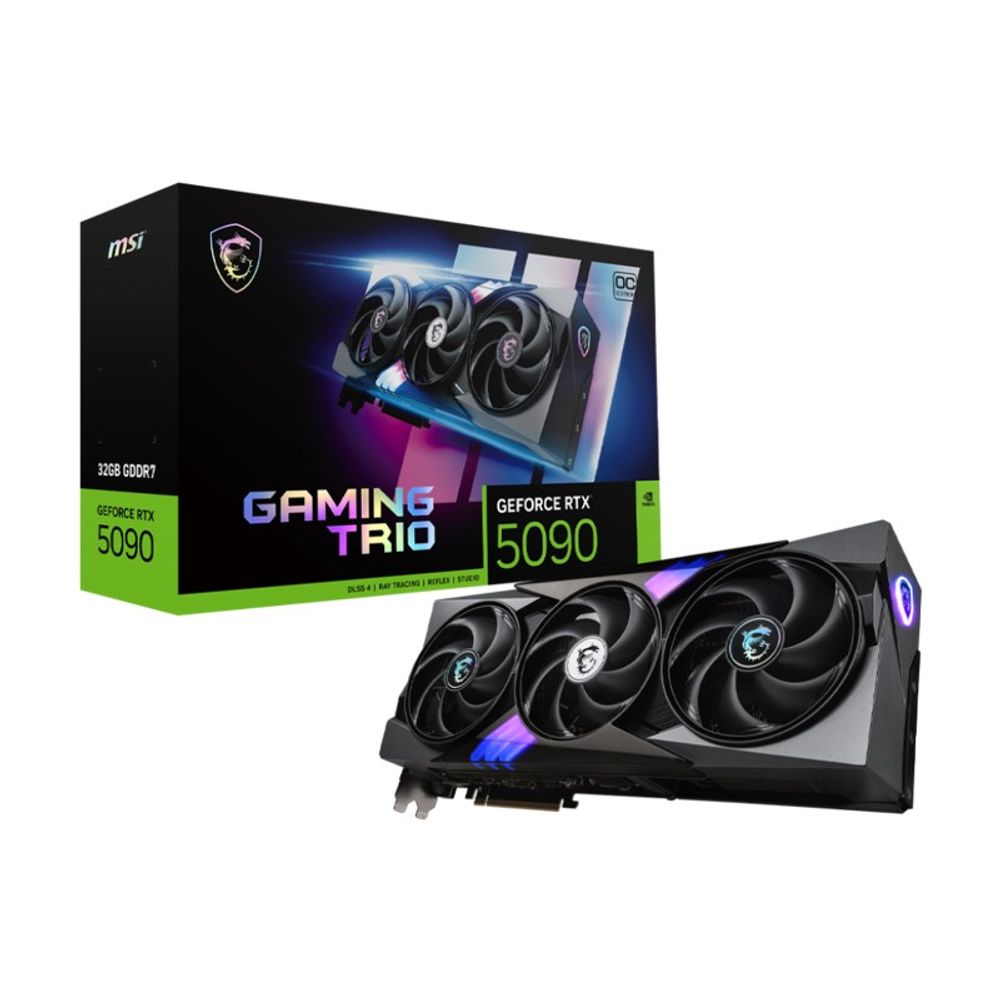 PRÉ-VENDA: Placa de Vídeo MSI GeForce RTX 5090 32GB GDDR7 RTX 5090 32G Gaming Trio OC