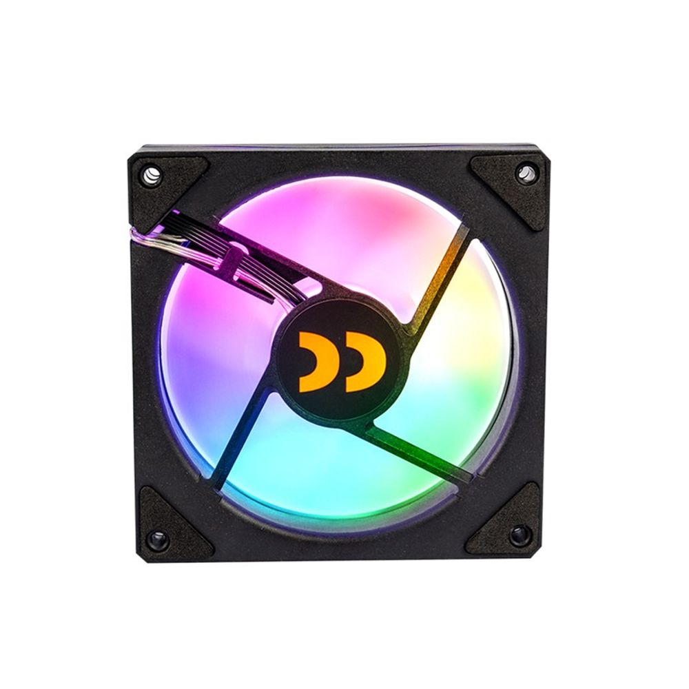 Kit 3 Cooler FAN Rhadium para Gabinete 120mm Led ARGB + Controle RHA-COO-0002 Preto