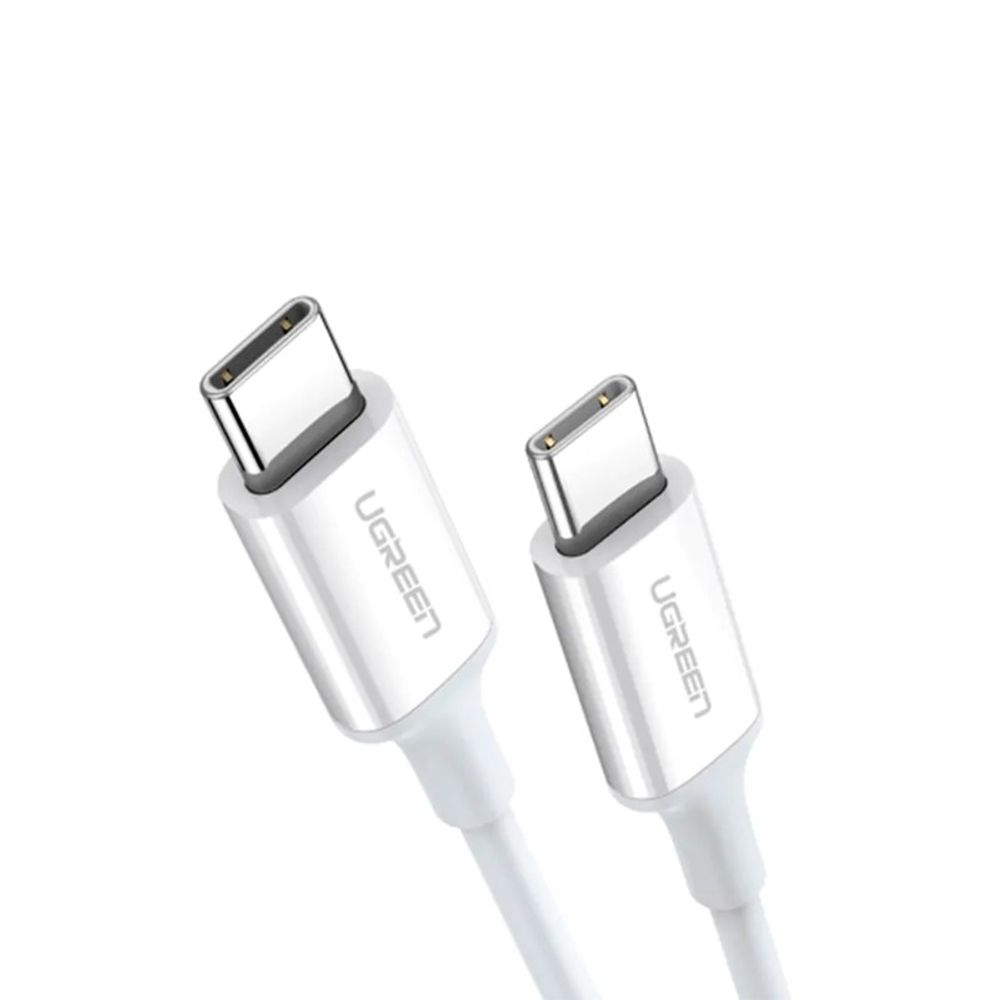 Cabo Ugreen USB-C 2.0M Fast 60W US286 Branco Cabo Ugreen USB-C 2.0M Fast 60W US286 Branco