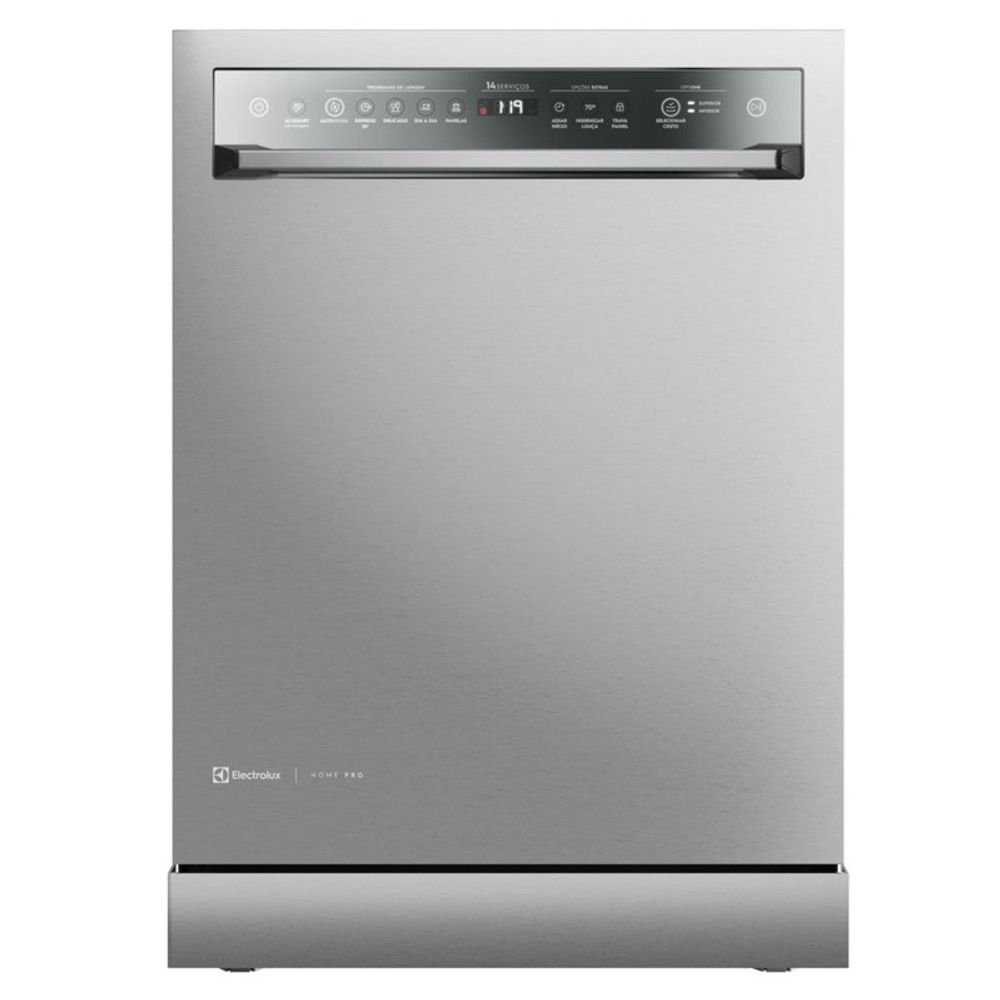 Lava Louças Electrolux 14 Serviços Inox Home Pro com Função Higienizar 70° LS14X 127V Cinza Lava Louças Electrolux 14 Serviços Inox Home Pro com Função Higienizar 70° LS14X 127V Cinza