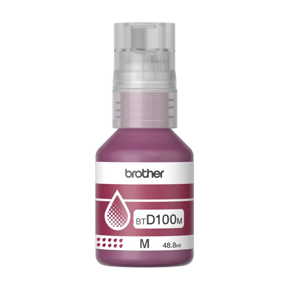 Garrafa de Tinta Brother BTD100M Magenta Garrafa de Tinta Brother BTD100M Magenta