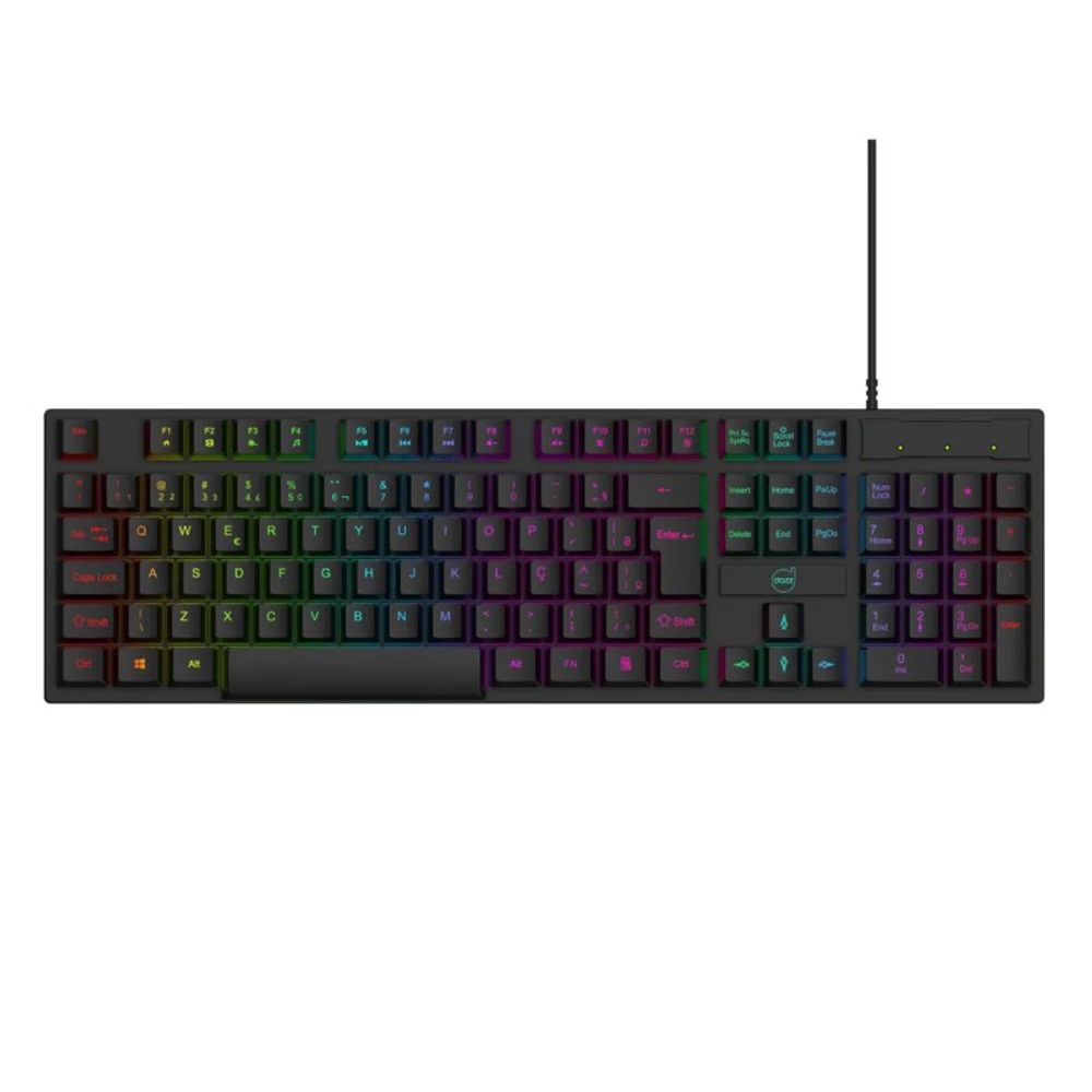 Teclado Gamer Dazz USB GTE1000 Membrana RGB 62000177