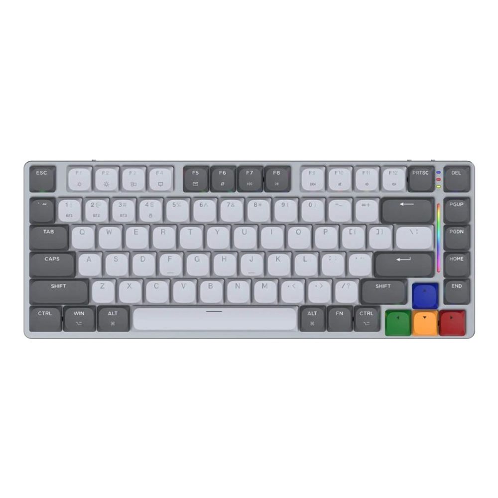 Teclado Fantech Gamer USB/BT/Wireless Mecanico Maxfit AIR83 RGB MK915 Cinza