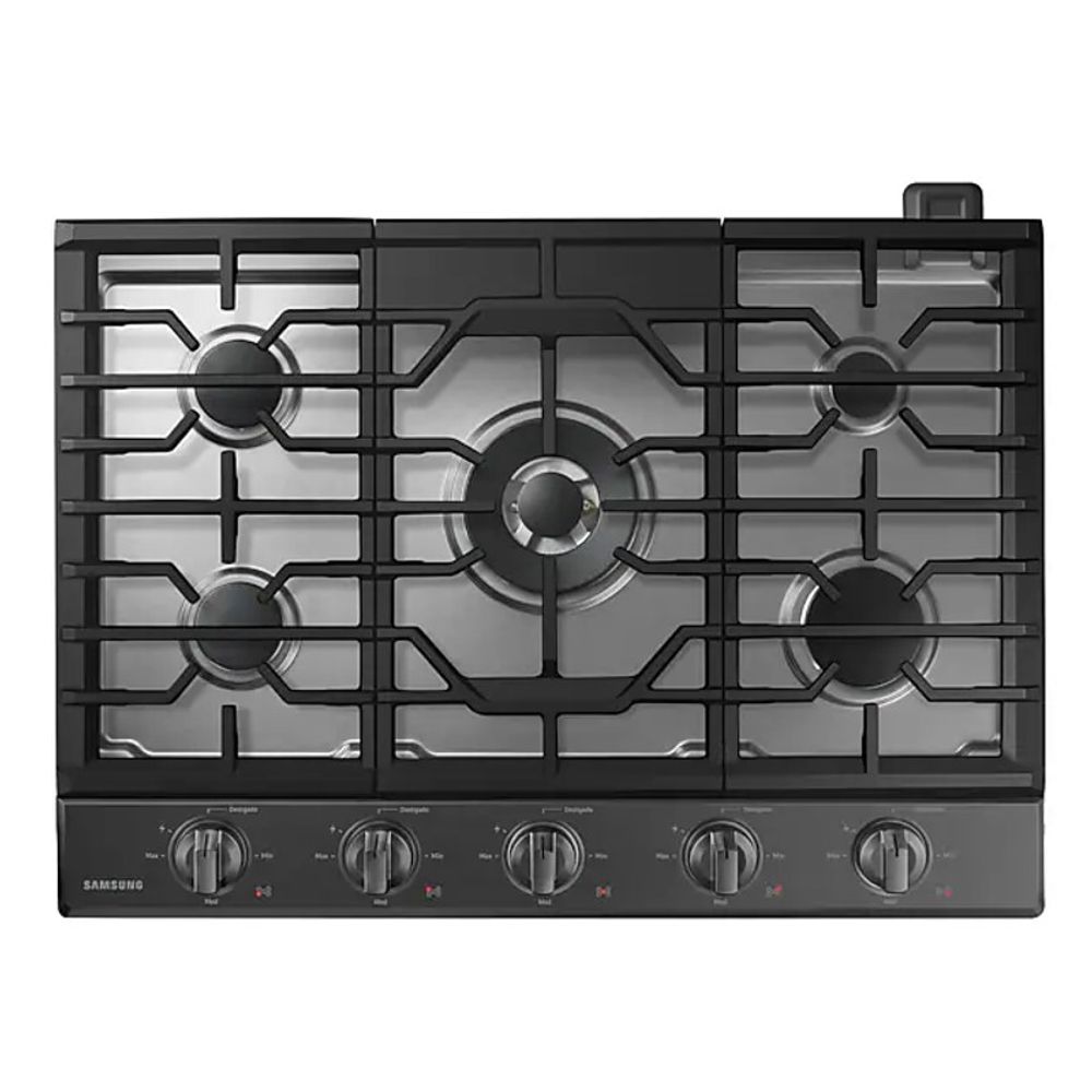 Cooktop Samsung 5 Queimadores com Wi-Fi e Dupla Chama Black Inox 127V