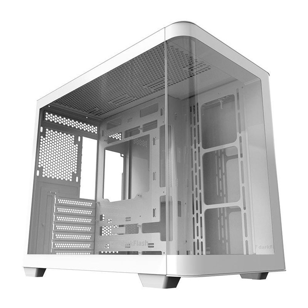 Gabinete Gamer Darkflash DPW90 Mid Tower Lateral de Vidro Branco Gabinete Gamer Darkflash DPW90 Mid Tower Lateral de Vidro Branco