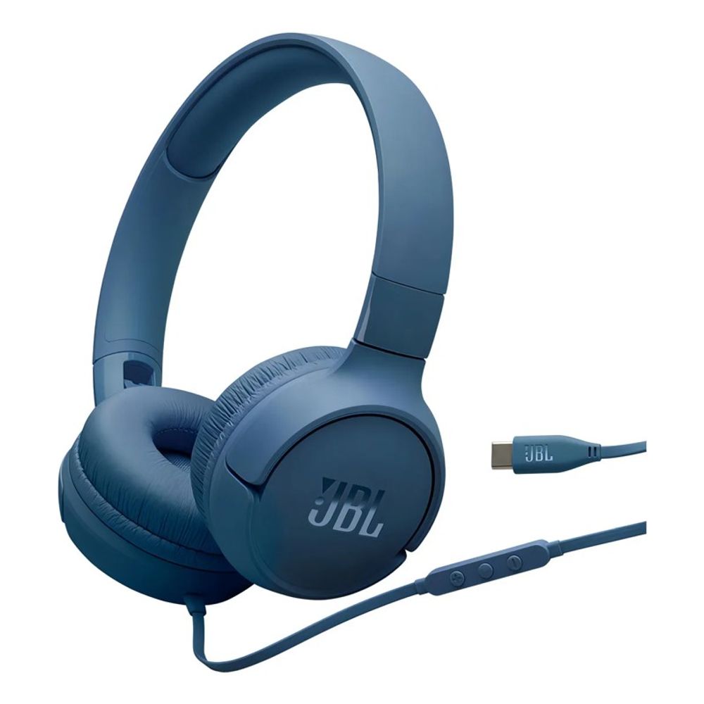 Headphone JBL Tune 520C USB-C Azul Headphone JBL Tune 520C USB-C Azul