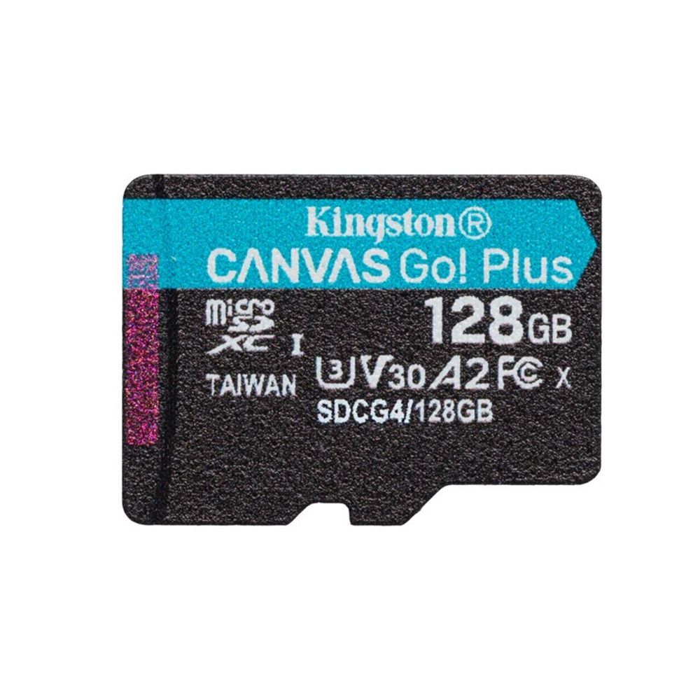 Cartão de Memória Kingston Micro SD XC 4K 128GB Canvas Go Plus com Leitor SDCG4/128GB Cartão de Memória Kingston Micro SD XC 4K 128GB Canvas Go Plus com Leitor SDCG4/128GB