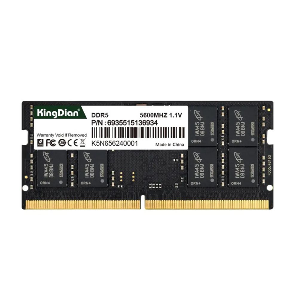 Memória Ram KingDian para Notebook 32GB DDR5 5600Mhz Memória Ram KingDian para Notebook 32GB DDR5 5600Mhz
