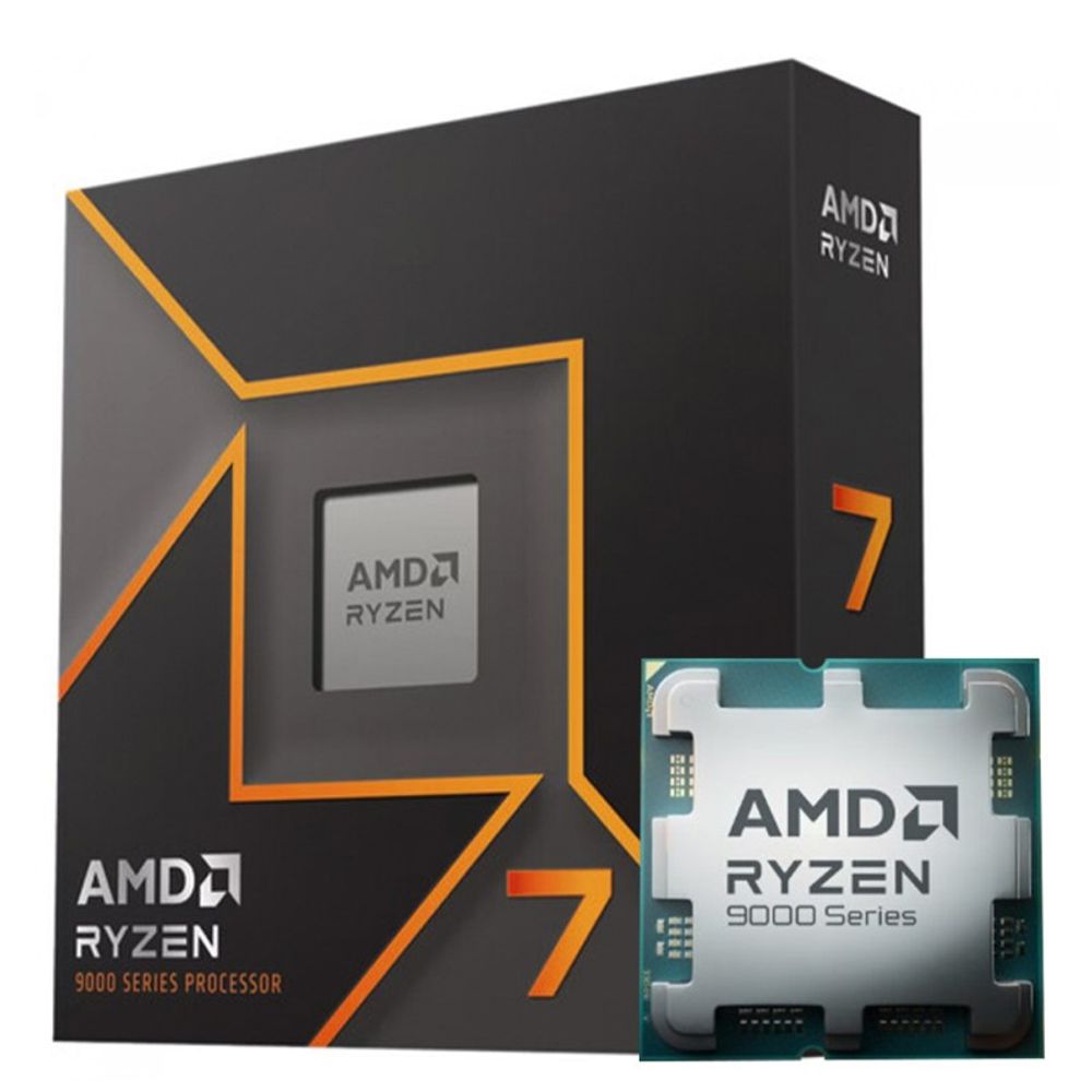 Processador AMD AM5 Ryzen 7 9700X 3.8Ghz 8 Core 32MB 100-100001404WOF Processador AMD AM5 Ryzen 7 9700X 3.8Ghz 8 Core 32MB 100-100001404WOF