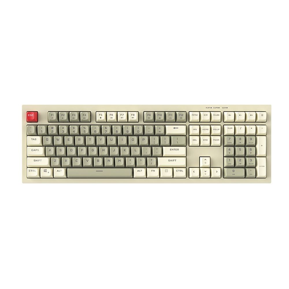 Teclado Gamer Aigo USB-C Membrana RGB FG108 Retro Cinza Teclado Gamer Aigo USB-C Membrana RGB FG108 Retro Cinza