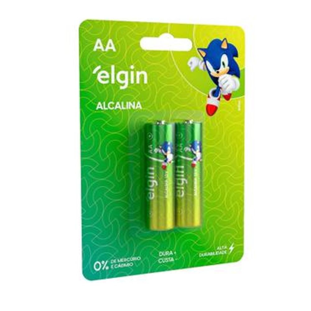 Pilha Elgin Alcalina AA 1,5V 02 unidades Pilha Elgin Alcalina AA 1,5V 02 unidades