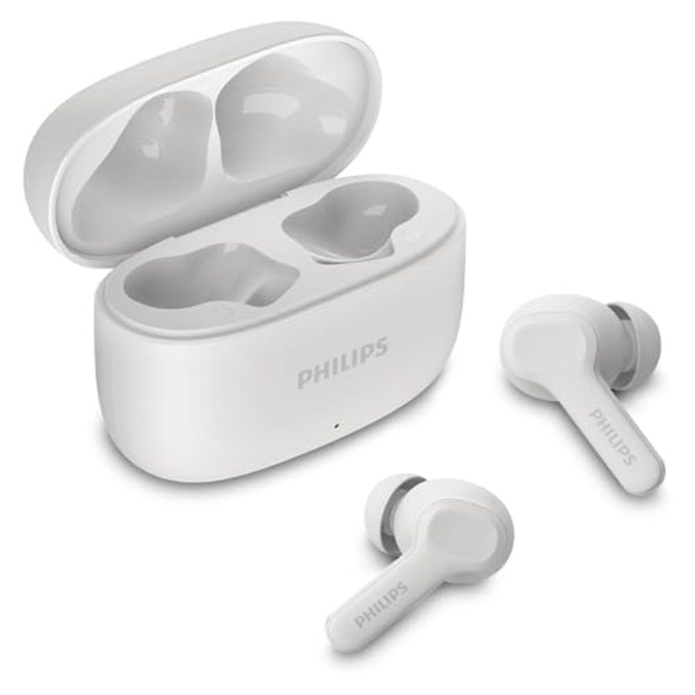 Fone de Ouvido Philips Intra-Auricular TWS Bluetooth IPX4 TAT1109WT Branco Fone de Ouvido Philips Intra-Auricular TWS Bluetooth IPX4 TAT1109WT Branco