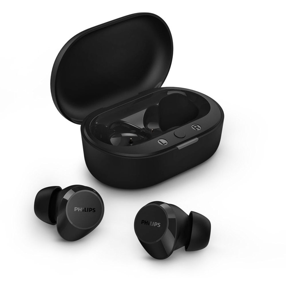 Fone de Ouvido Philips Intra-Auricular TWS Bluetooth IPX4 TAT1209BK Preto Fone de Ouvido Philips Intra-Auricular TWS Bluetooth IPX4 TAT1209BK Preto