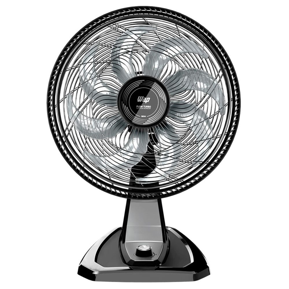 Ventilador WAP 50cm 8 Pás Flow Turbo 2 em 1 Mesa e Parede 180W 127V Preto