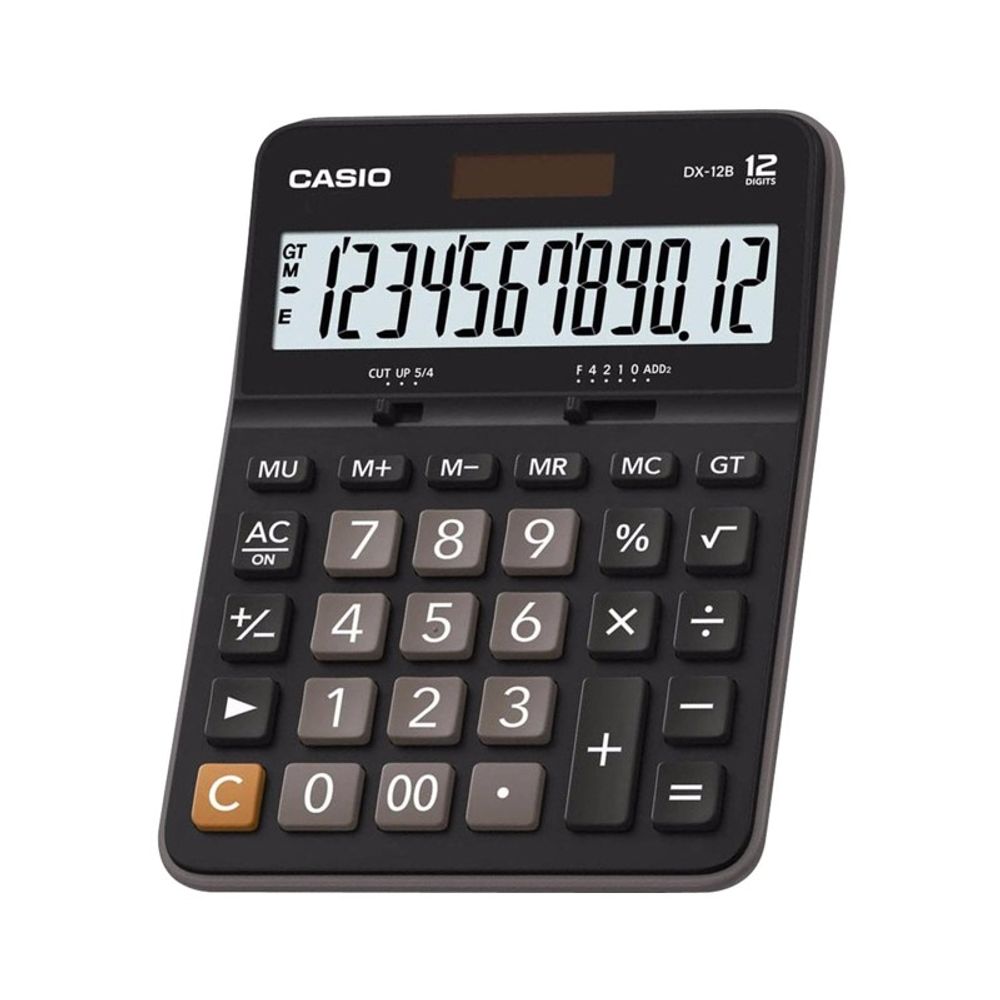 Calculadora de Mesa Casio 12 Dígitos DX-12B-W4-DC Preto Calculadora de Mesa Casio 12 Dígitos DX-12B-W4-DC Preto